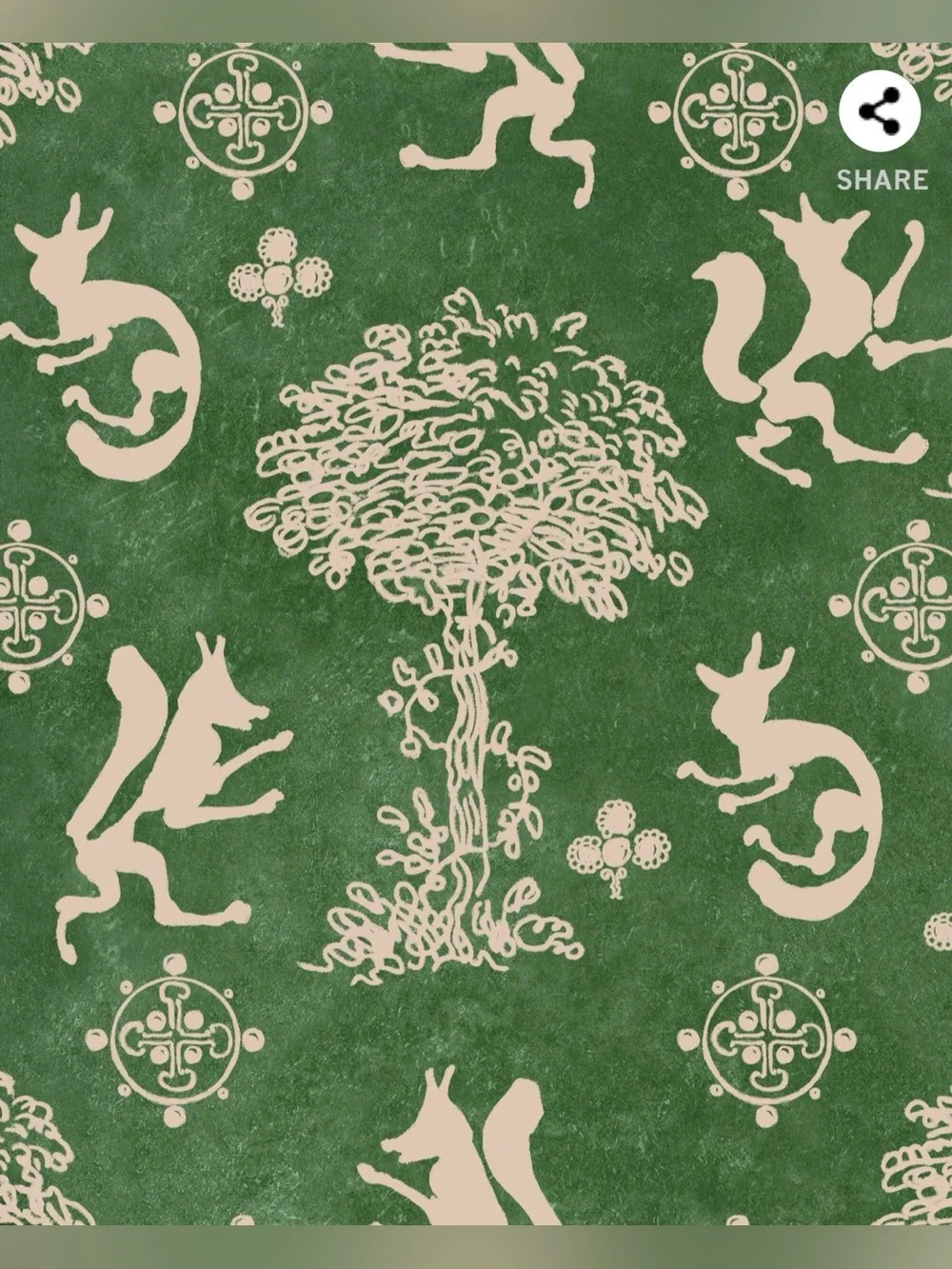 MINDTHEGAP THE SILLY FOX EMERALD WALLPAPER